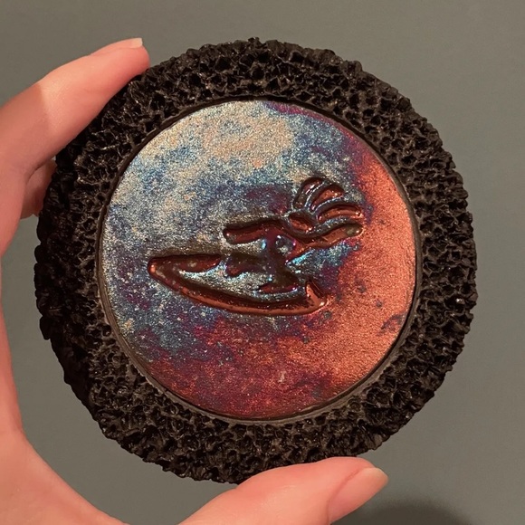 Set of 4 Javier Gaytan - Raku Studio Hawaiian Pottery Coasters Sea Turtle Signed - Picture 5 of 9